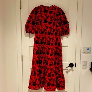 Zara maxi dress, floral w/ sequins details